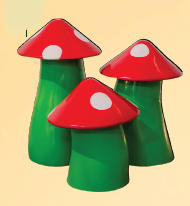 Trio de Cogumelos