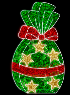 Ovo Luminoso Estrelas 3D